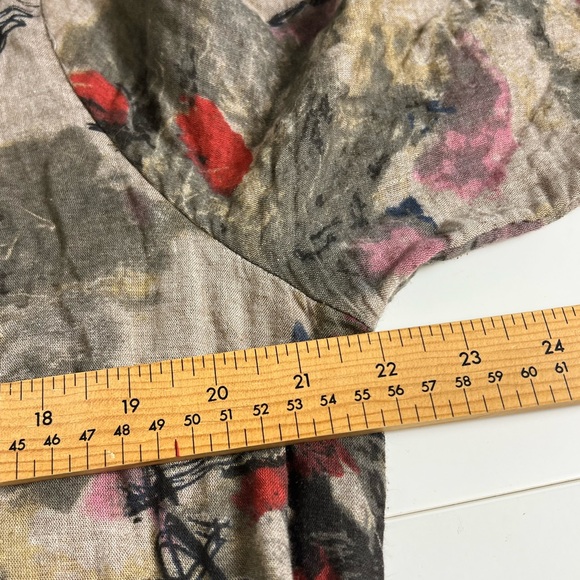 LZJN Luan Zai Jiang Nan Artistic Floral Maxi Dress – Cotton Linen – One Size - Picture 5 of 7